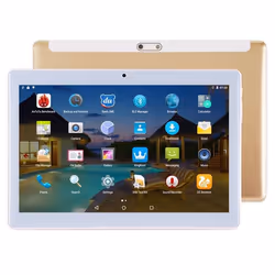 Tablette Tactile Bluetooth 4G Android 7.0 Wifi Octa Core 13 Ghz Dual Sim Doré YONIS