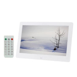 Cadre Photo Numérique Port USB Lecteur Vidéo Audio MP3 Films Carte SD Mmc Blanc + SD 4Go YONIS