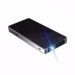 Mini Projecteur Android Miracast Bluetooth Vidéoprojecteur DLP HDMI Noir + SD 4Go YONIS