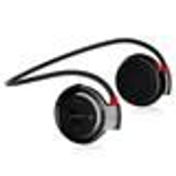 Casque Bluetooth Écouteurs Sans Fil Fm Autonomie 10 Heures Batterie Lithium Noir + SD 4Go YONIS