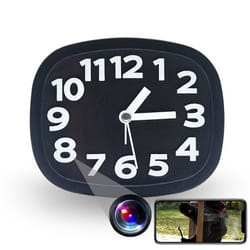 Vidéosurveillance Espionne 1080P Horloge Caméra Cachée IR Capteur Mouvement WiFi + SD 16Go YONIS