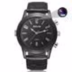Montre Caméra Espion Full HD 1080p Bracelet Cuir Vision Nuit Détection Mouvement ROM 32 Go Noir YONIS