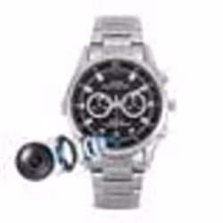 Montre Caméra Espion HD 1080p Vision Nuit Détection Mouvement Audio Vidéo ROM 32 Go Argent YONIS