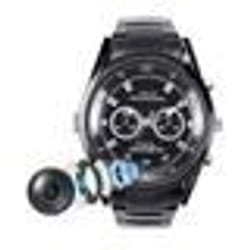 Montre Caméra Espion HD 1080p Vision Nuit Détection Mouvement Audio Vidéo ROM 32 Go Noir YONIS