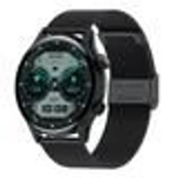 Montre Connectée Sport Bracelet Acier Cardio Sommeil Calories Musique Android iOS IP68 Noir YONIS