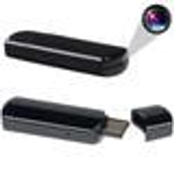 Clé USB Caméra Espion Mini Caméra Appareil Photo Vidéo HD Micro SD Noir + SD 8Go YONIS