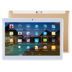 Tablette Tactile Bluetooth 4G Android 7.0 Wifi Octa Core 13 Ghz Dual Sim Doré + SD 8Go YONIS