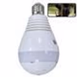Ampoule Caméra Espion HD 1.3Mp 360° Voix Bidirectionnelle IP Wifi Vision Infrarouge + SD 8Go YONIS