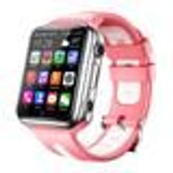 Montre Téléphone 1.54 1 Go + 8 Go Montre Android 4G Bluetooth WiFi Rose Blanche + SD 8Go YONIS