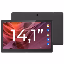 Tablette Tactile 14.1 Pouces 4G Grand Écran Full HD Android ROM 4Go+128Go + SD 32Go Noir YONIS