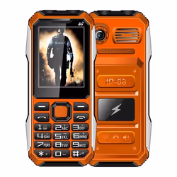 Téléphone Incassable Fm Bluethooth Double Sim 2.4 Pouces Orange YONIS
