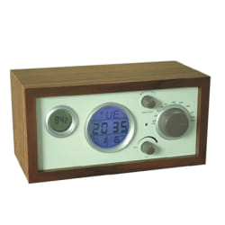 Yonis Radio Réveil Bois