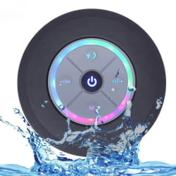 Yonis Enceinte Bluetooth Waterproof LED - Noir