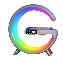 Yonis Réveil Lumineux Bluetooth - Blanc