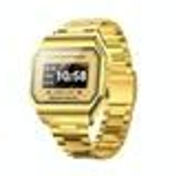 Montre Connectée IP67 Or Écran Couleur 0.96 Bracelet Acier Autonomie 5 Jours Or YONIS