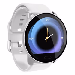 Montre Connectée Rose Gold Suivi Santé et Appels 1.22 TPU Argent YONIS