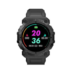 Yonis Montre sport connectée - Rose/Noir