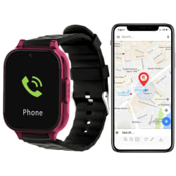 Yonis Montre GPS 4G - Rouge pour Sénior et Enfant