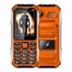 Téléphone Incassable 4G Étanche Antichoc Batterie 6800mAh Dual SIM 2.4 Pouces LED FM SOS Orange YONIS