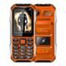 Téléphone Incassable 4G Étanche Antichoc Batterie 6800mAh Dual SIM 2.4 Pouces LED FM SOS Orange YONIS