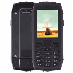 Téléphone Incassable Étanche Antichoc 2.8 Pouces Batterie 2000mAh Dual SIM Noir YONIS