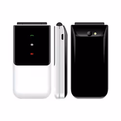 Téléphone Portable à Clapet 1.77 Pouces Double SIM Bluetooth FM Batterie Longue Durée Blanc YONIS