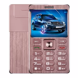 Mini Téléphone Portable Rose Gold 1.77 Pouces Dual SIM Bluetooth MP3 Anti-Perte Rose YONIS