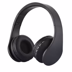 Casque Audio Bluetooth Pliable Sans Fil Avec Radio FM Et Lecteur MP3 Rouge Noir YONIS