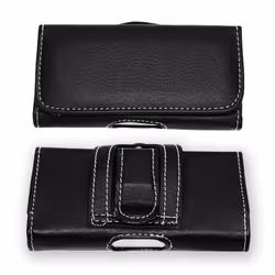 Étui pochette - Sony - Xperia XZ1 Compact - Cuir grainé - Fermeture aimantée - Clip ceinture