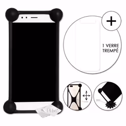 Accessoires pour smartphone - Condor - Allure M3 - Coque bumper antichoc - Verre trempé 9H - Noir