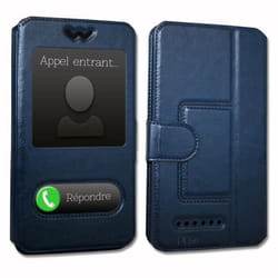 Etui Housse Folio - Xiaomi - Redmi Note 7 - Éco cuir - Extra Slim - 2 Fenêtres