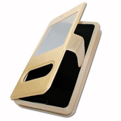 Etui Housse Folio - Archos - Oxygen 63 - Or gold - Éco cuir - Extra Slim