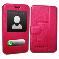 Coque - Orange - Neva Play - Rose Fushia - Éco cuir - Extra Slim - Fermeture magnétique