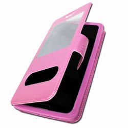 Coque - Cubot - X20 Pro - Éco cuir - Rose - Extra Slim - Fermeture magnétique