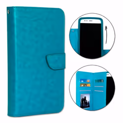 Etui housse folio - Wiko - View 3 - Éco-cuir - Vert - Fermeture magnétique