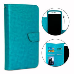 Etui housse folio - Wiko - View 3 - Éco-cuir - Vert - Fermeture magnétique
