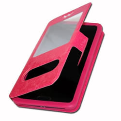 Housse - Huawei - Enjoy 20 Pro - Rose Fushia - Simili cuir - Fermeture magnétique
