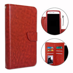 Etui housse folio - Wiko - View 4 - Éco-cuir - Double clapet - Porte cartes magnétique