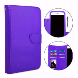 Etui housse folio - Wiko - View 4 - Éco-cuir - Double clapet - Porte cartes magnétique