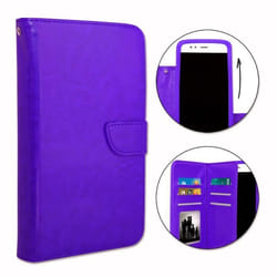 Etui housse folio - Wiko - View 4 - Éco-cuir - Double clapet - Porte cartes magnétique