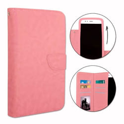 Housse pour smartphone - Xiaomi - Redmi Note 9T - Éco-cuir - Rose - Semi-rigide