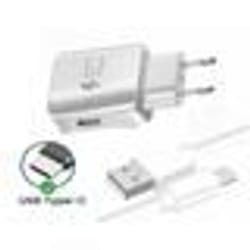 Pack Chargeur + Câble pour Wiko View 5 Fast Charger Ultra-puissant et rapide NOUVELLE GENERATION 3A avec CABLE USB-Type C