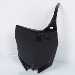Plaque numéro frontale plaque phare cross UFO noire pour moto Yamaha 125 YZ 2015-2019
