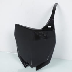 Plaque numéro frontale plaque phare cross UFO noire pour moto Yamaha 125 YZ 2015-2019