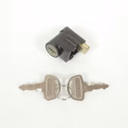 Serrure bloque direction - SUZUKI - 125 GN - Neuve - Acier noir - 2 clés incluses