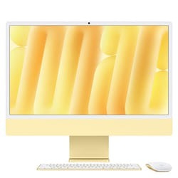 iMac Apple iMac 24 écran rétina 45K 256 Go SSD 16 Go RAM Puce M4 CPU 8 cœurs GPU 8 cœurs Jaune