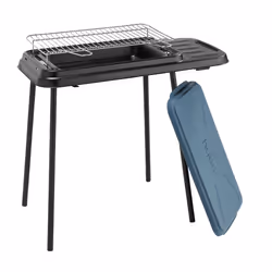 Hyba Barbecue charbon S20, Barbecue, Charbon de bois (combustible), Balcone, Réseau, Noir, Rectangulaire