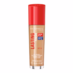 Rimmel Fond de Teint Avec Sérum Confort Lasting Finish 25hr, 210 Golden Beige, 30ml, Flacon pompe, Liquide, Tous types de pea ...