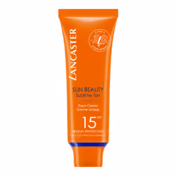 Lancaster Sun Beauty, Crème d’écran solaire, Visage, Tube, Protection, Réparer, Tous types de peau, 50 ml