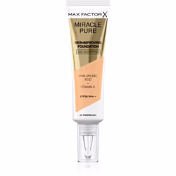 Une seule goutte suffit pour obtenir un fini impeccable et lumineux. Le fond de teint Max Factor Miracle Pure Skin-Improving  ...